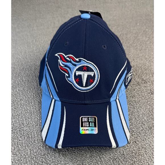 Reebok Other - Reebok NFL Tennessee Titans Fitted Baseball Hat Cap Football Blue OS